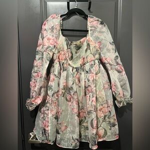 Floral Long Sleeve Dress
